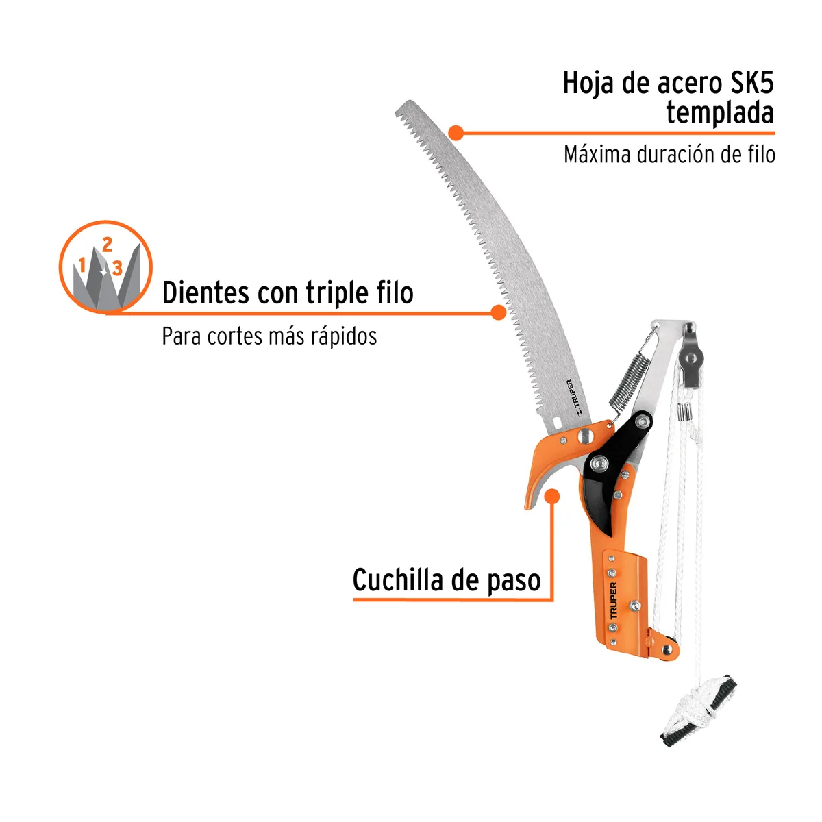Cortador de Ramas Altas sin Mango