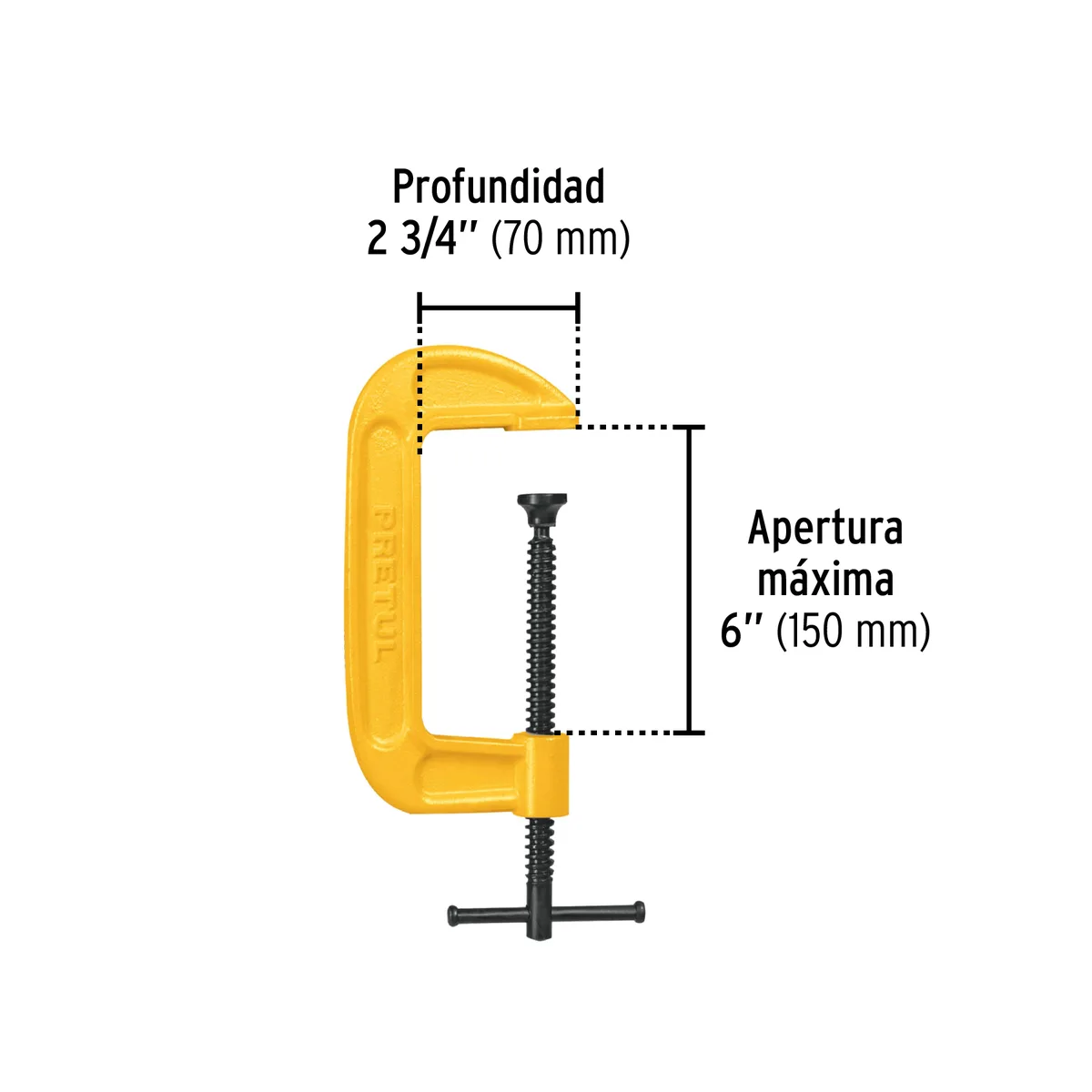 Prensa 6" de Hierro Dúctil