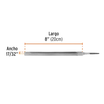 Lima Triangular 8" para Machete, 36 Dpp