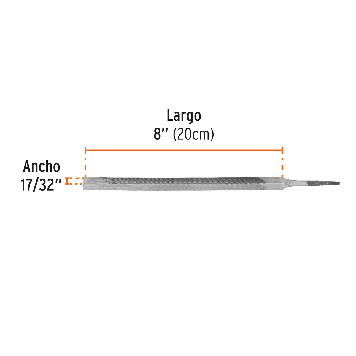Lima Triangular 8" para Machete, 36 Dpp