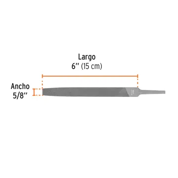 Lima Plana Muza 6"