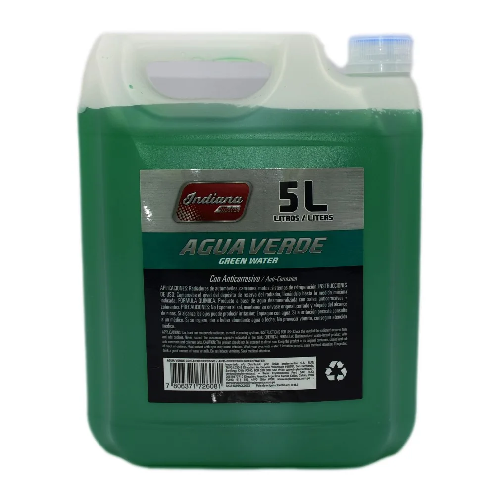 Agua Verde Bidón 5 L