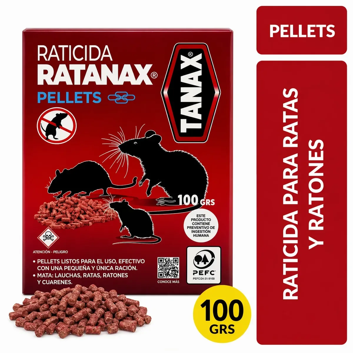 Raticida Ratanax 100GRS