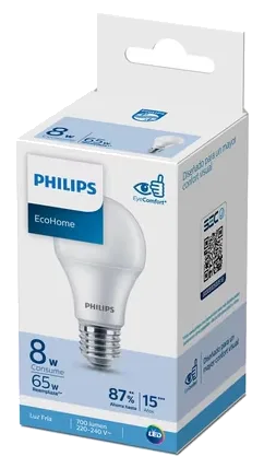 Ampolleta LED E27 EH Luz Fría 8W