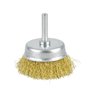 Grata COPA Conica Acero Ondulado 2" C/vastago