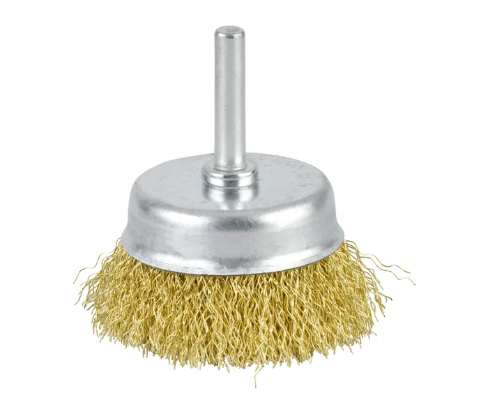 Grata COPA Conica Acero Ondulado 2" C/vastago