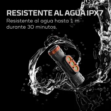 Linterna Transcend 1500L HAZ 129MT Recarga USB 4