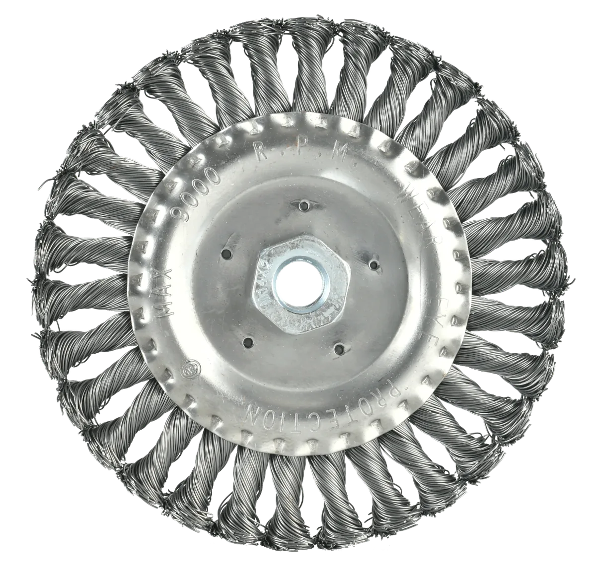 Grata Circular Acero Trenzado 6" M14X2