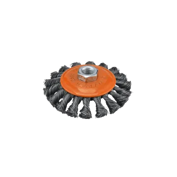 Grata COPA Plana Acero Trenzado 4" M14X2