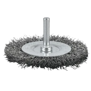 Grata Circular Acero Ondulado 3" C/vastago