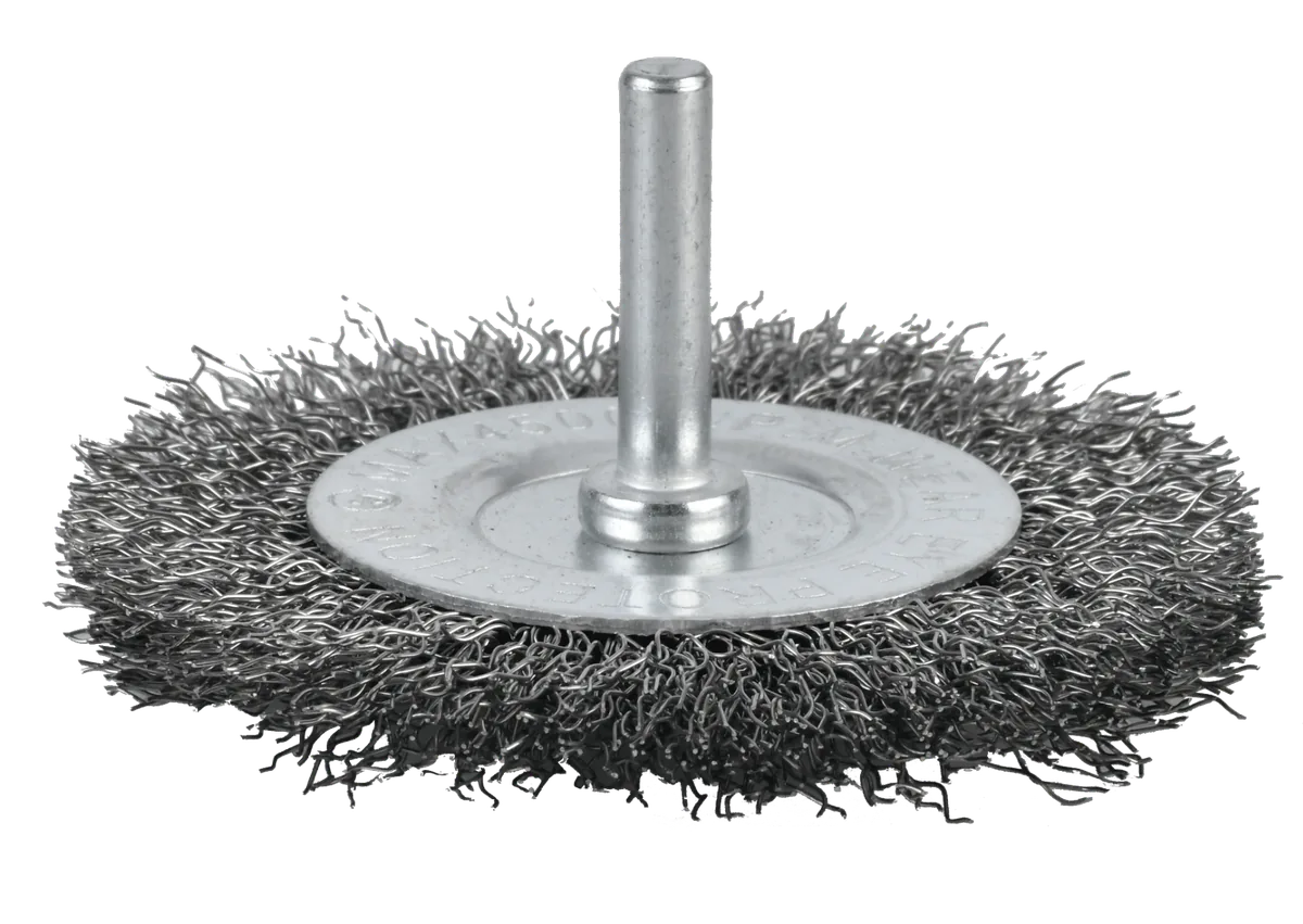 Grata Circular Acero Ondulado 3" C/vastago