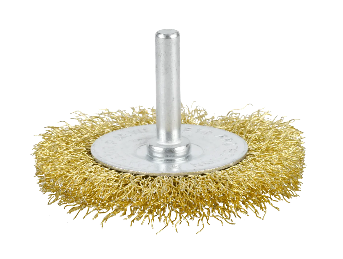 Grata Circular Acero Ondulado 2 1/2" C/vastago