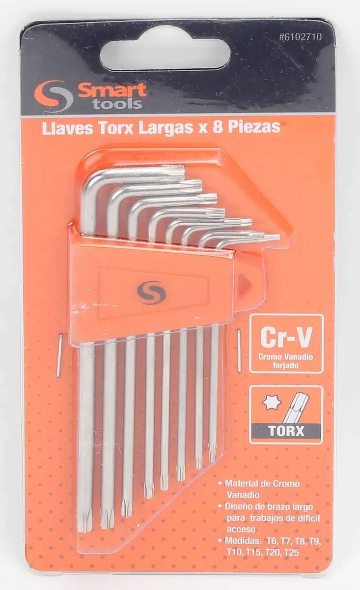 Juego Llaves TORX DE 8 PZS. T6 A T25