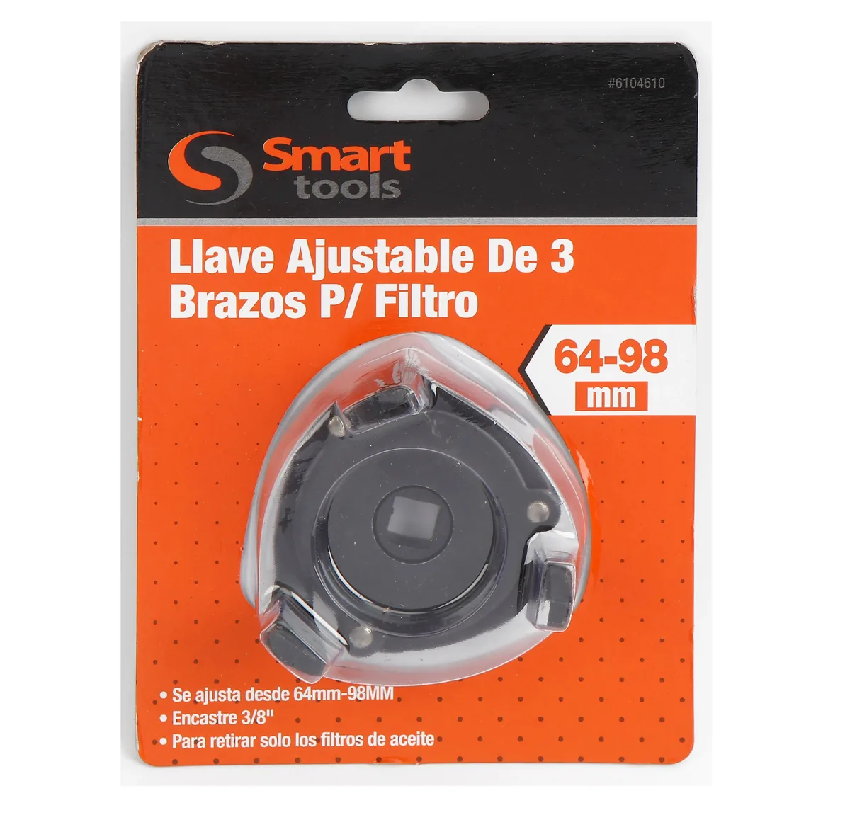 Llave Ajustable DE 3 Brazos P/ Filtro 64-96MM