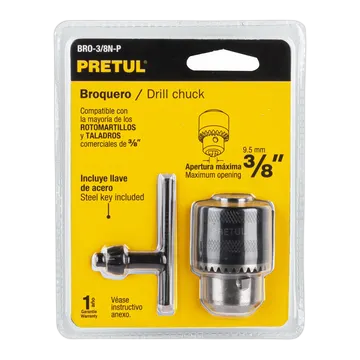 Mandril 3/8 con Llave